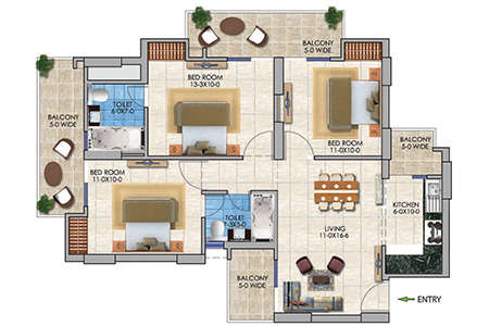 3BHK